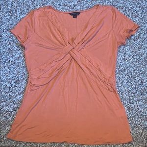Banana Republic Vneck Shirt Criss cross top Medium